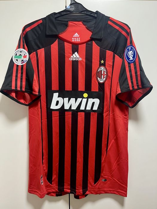 Koszulka Piłkarska Kaka 22’ AC Milan Bwin Adidas 07/08 Retro Vintage L