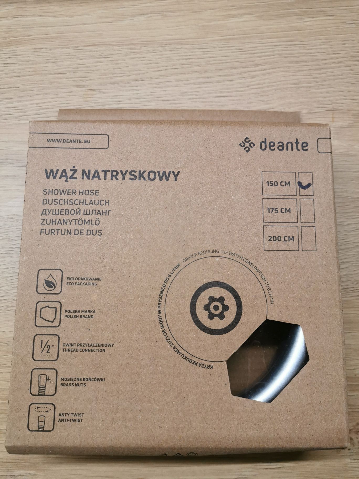 Deante Wąż do prysznica 150cm chrom nowy