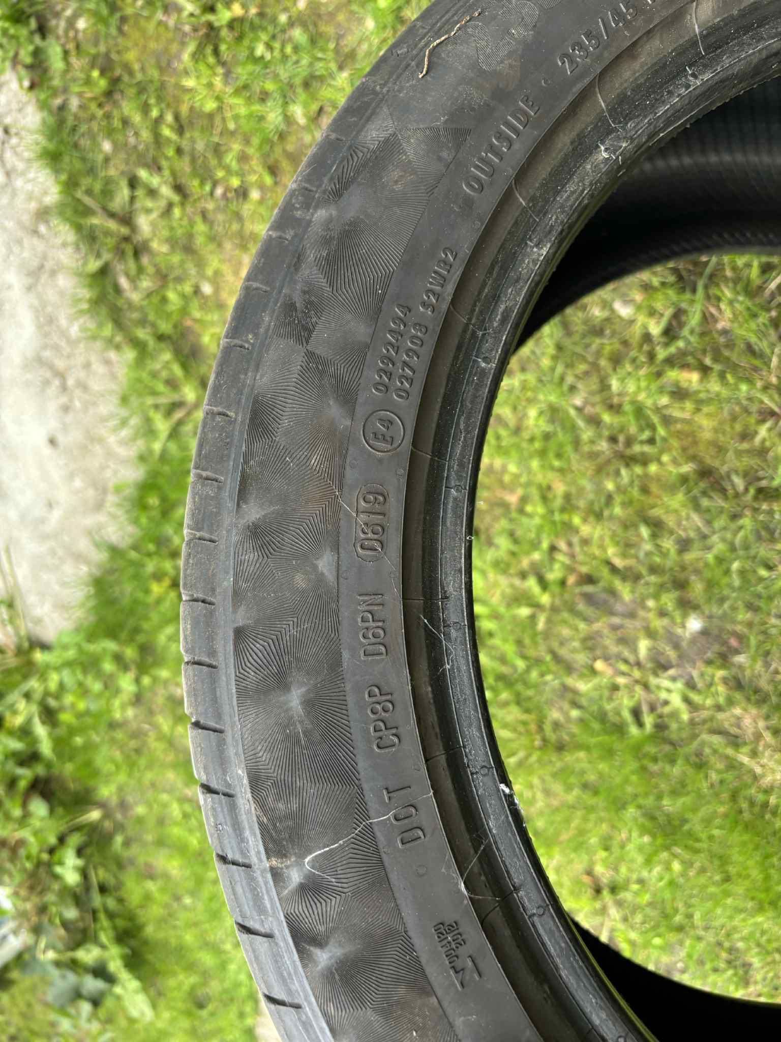 Opony letnie R 17 235/45 continental komplet 4 sztuki Elbląg