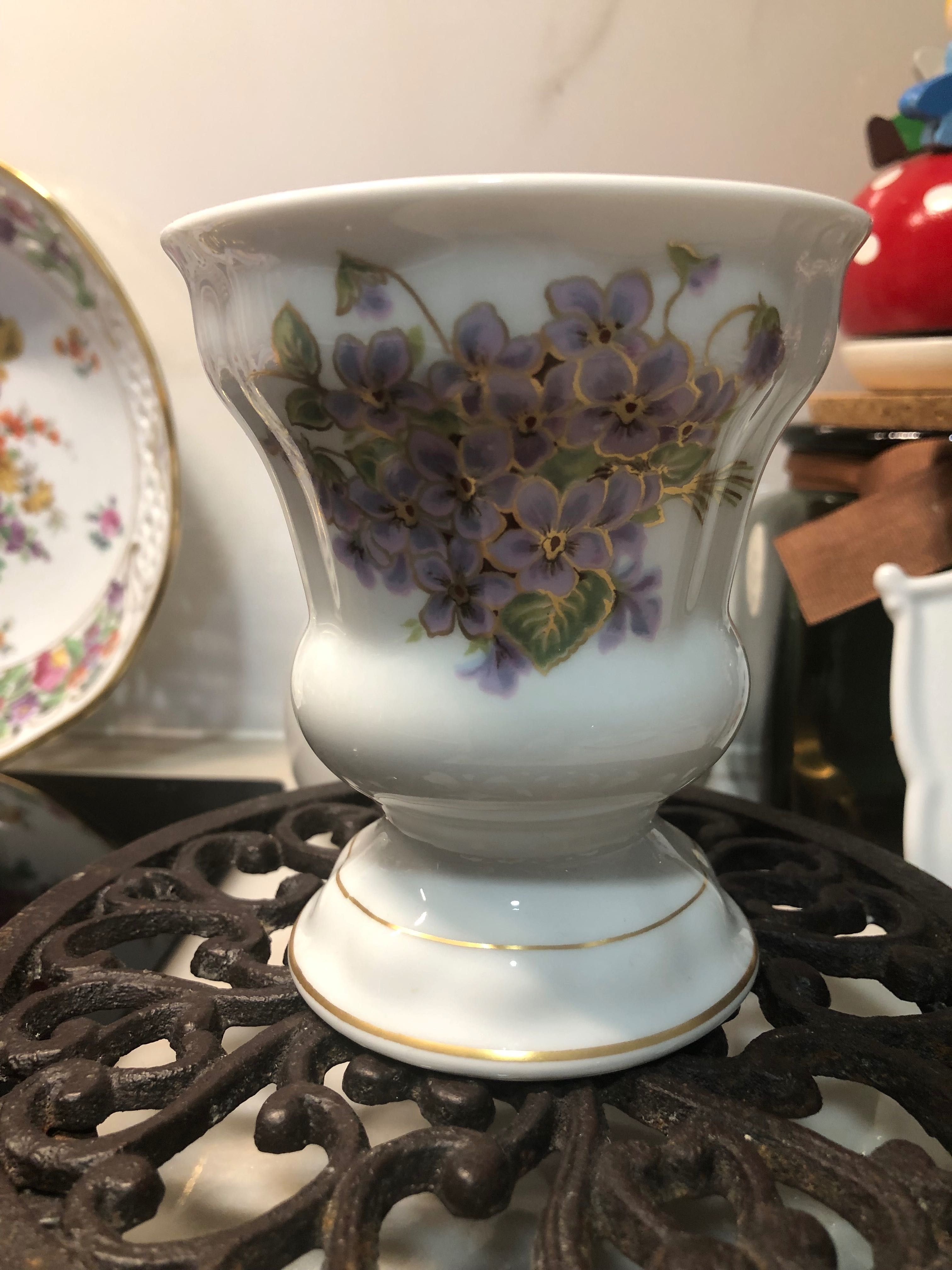 Vaso de porcelana vintage