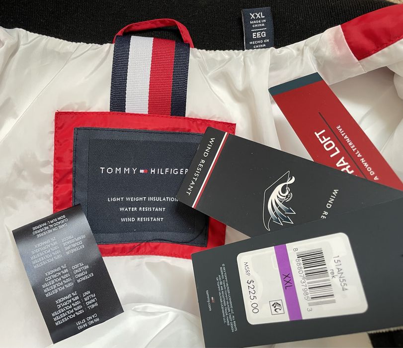 -55%$ XXL 52 Tommy Hilfiger пуховик бомбер куртка парка зимняя ххл
