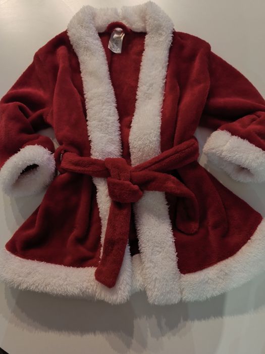 Szlafrok świąteczny mikołaj 110 116