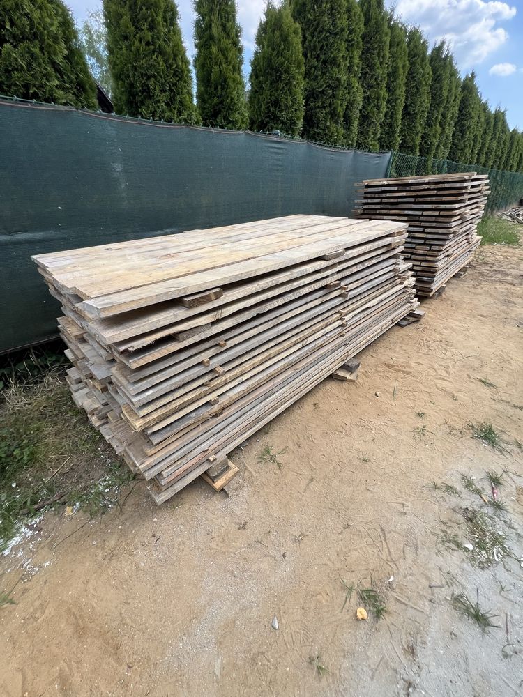 Sprzedam deski po jednej budowie - 9m3 - oczyszczone