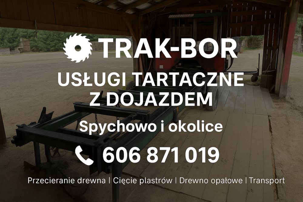 Przecieranie drewna u klienta