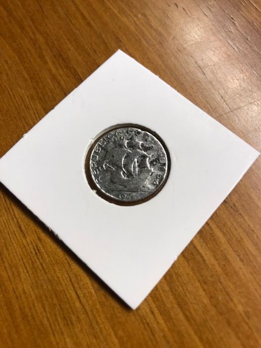 Moeda 2,5 escudos prata