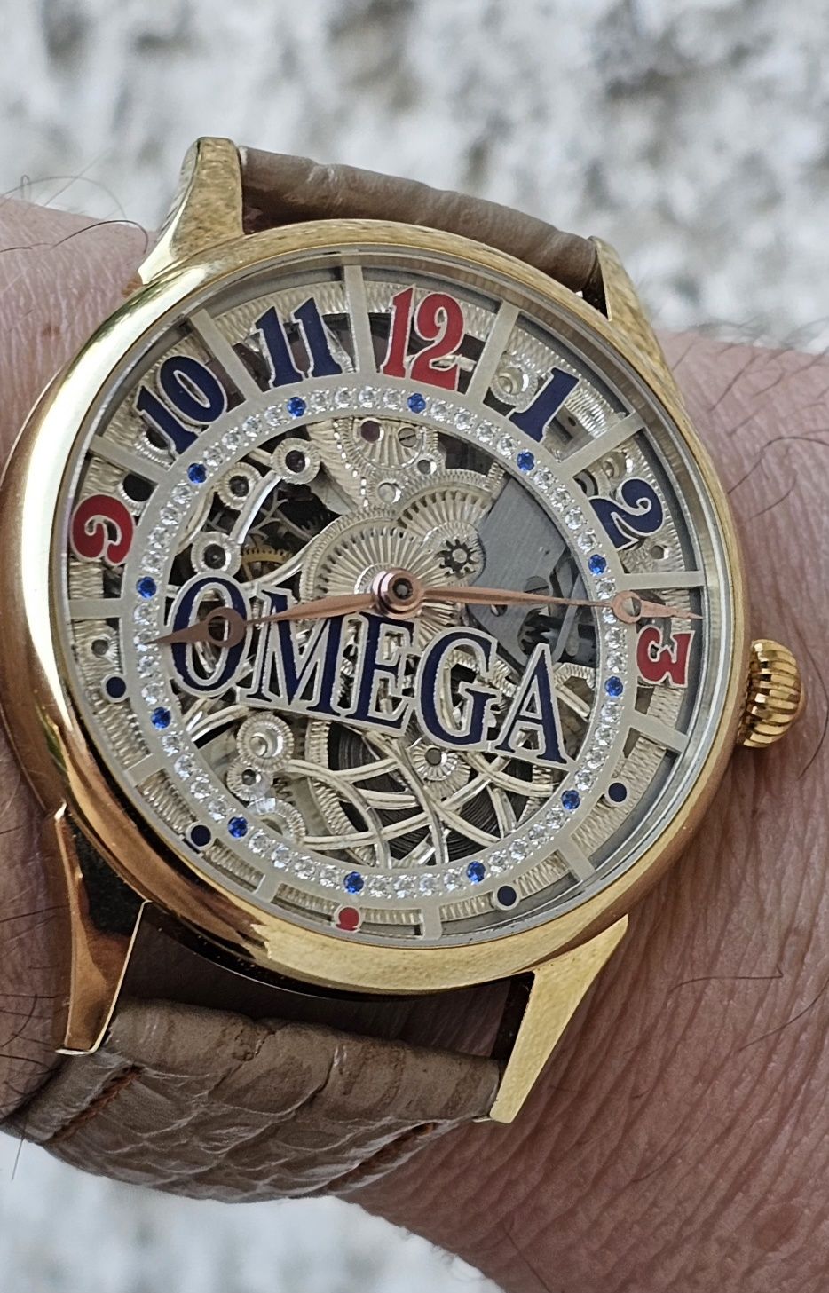 Zegarek Omega skeleton cudo