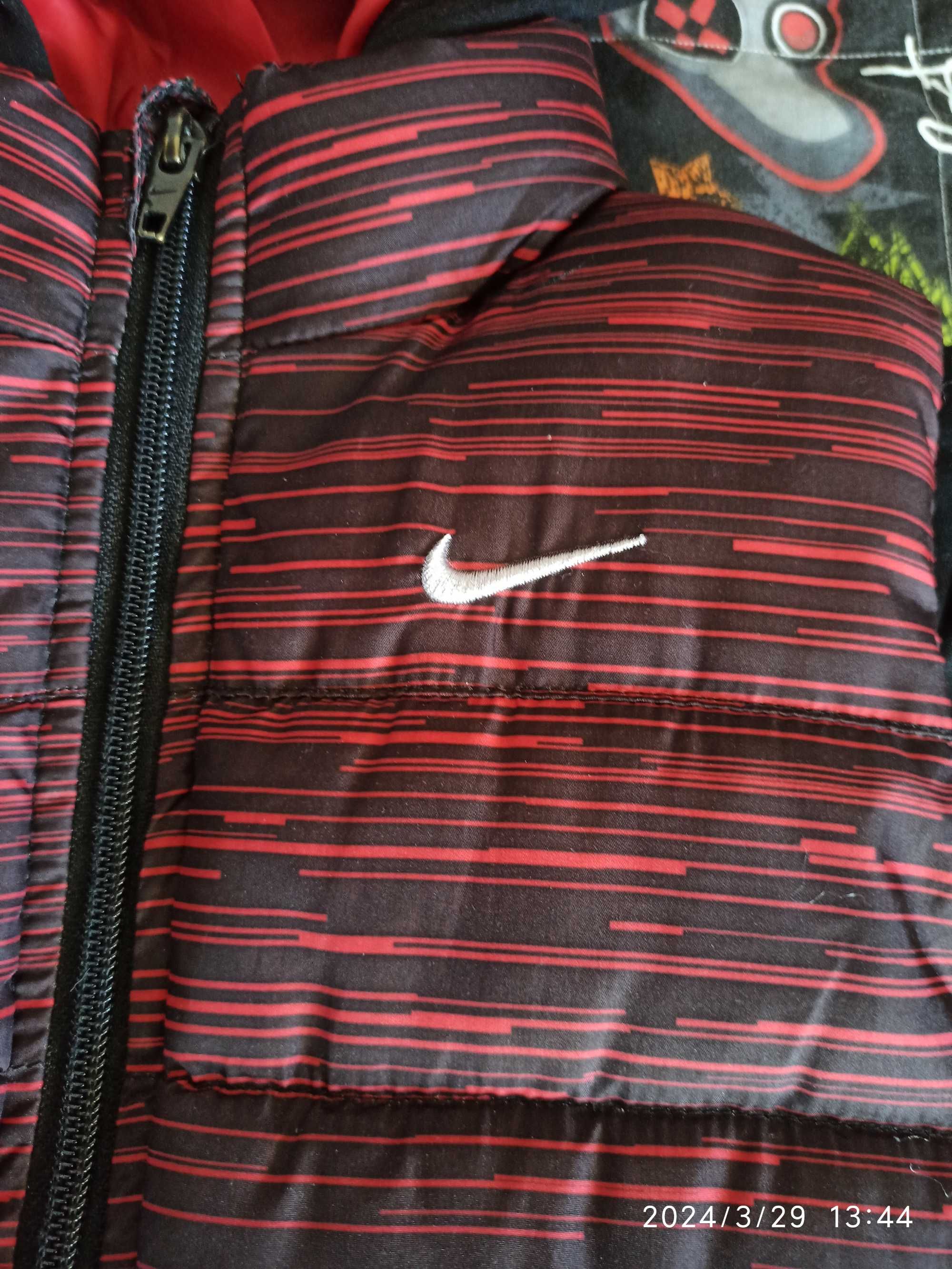 Kurtka przejściowa chłopięca Nike bluza razem z kamizelką 4 lata