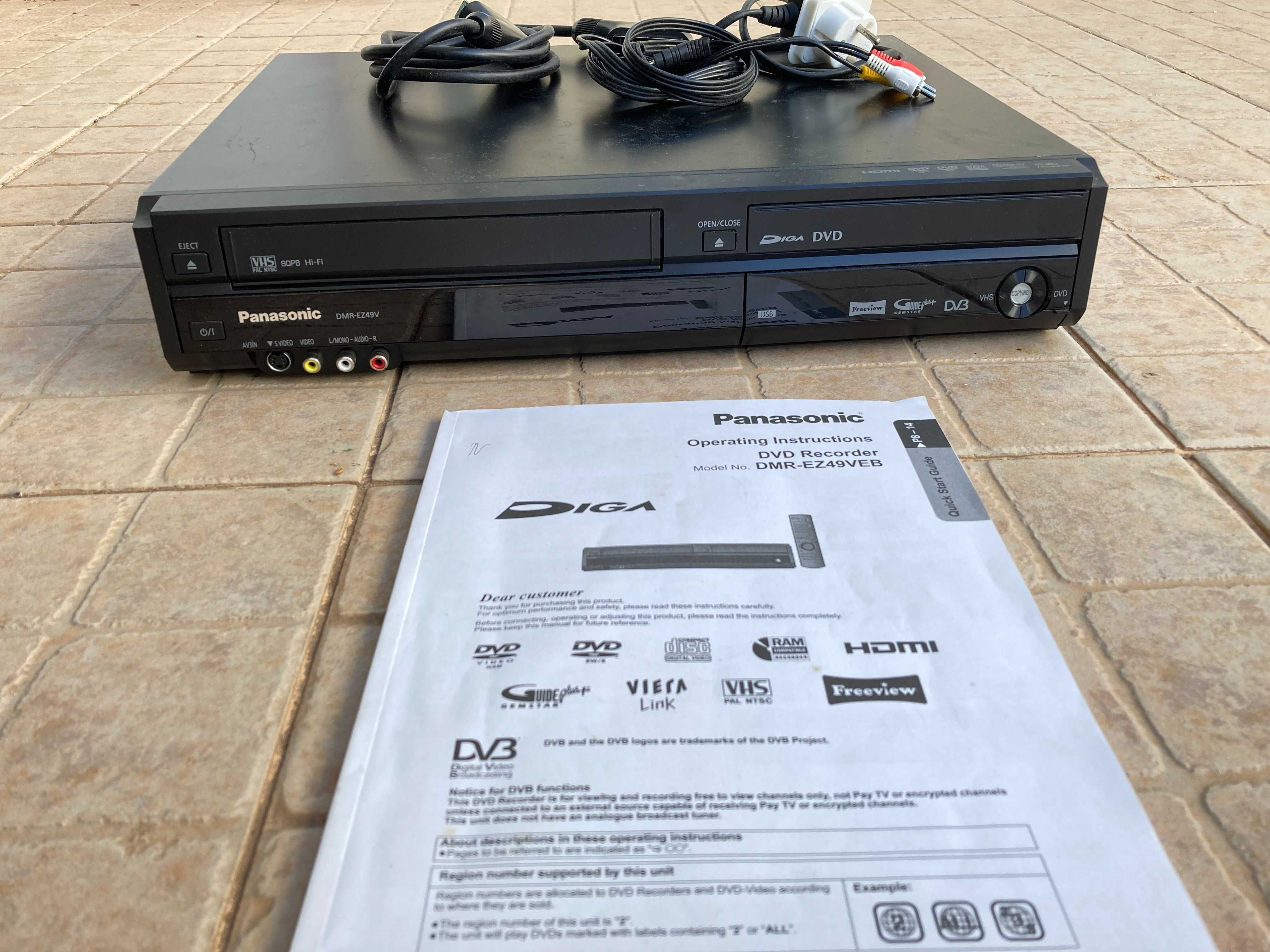 Gravador DVD Panasonic DMR EZ49V
