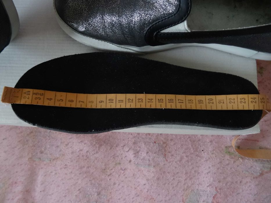 Слипоны женские/подростковые "Geox" р.37 (кожа)