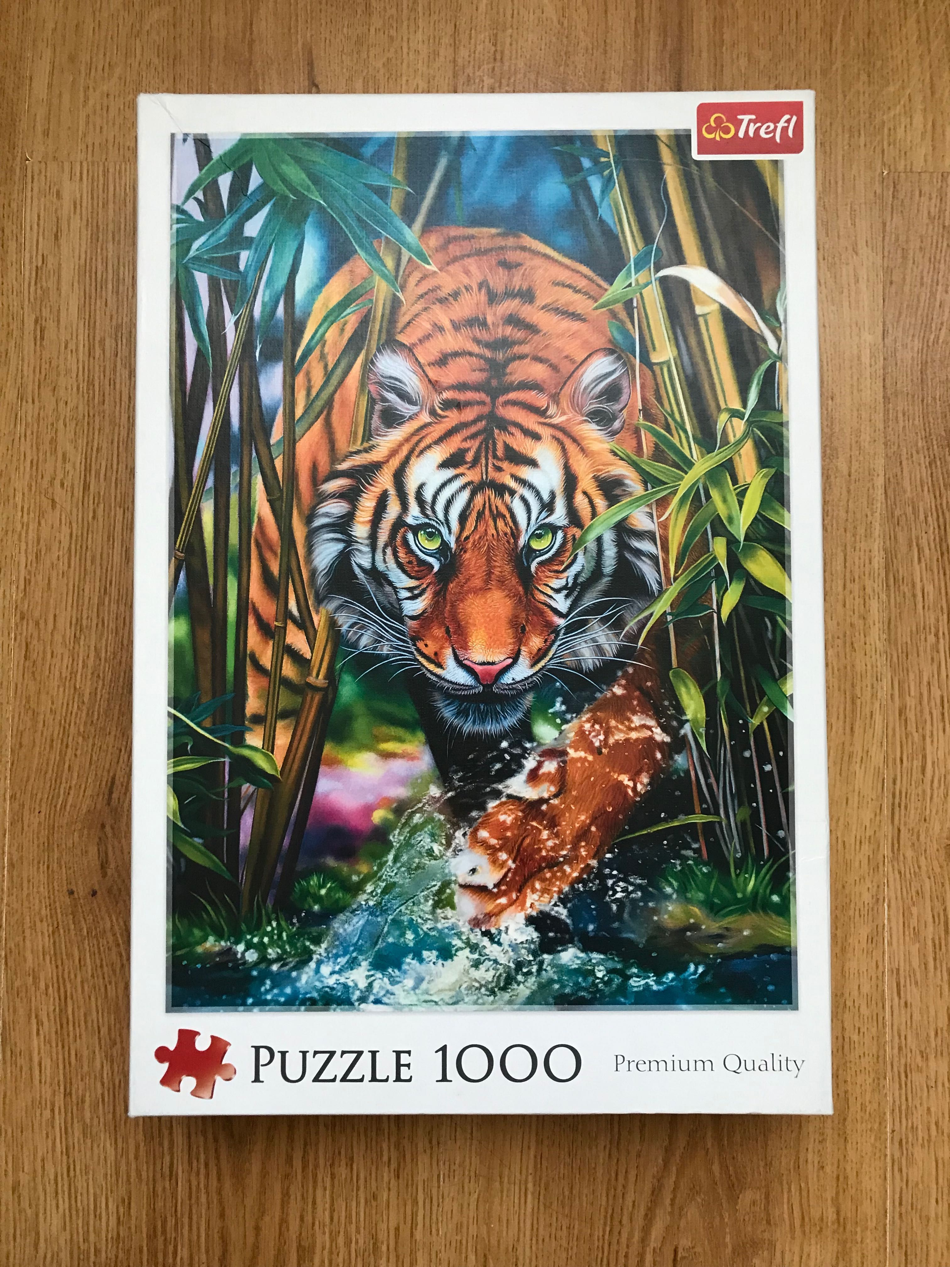 Пазл Trefi Trefl Grasping tiger Хижий тигр 1000 деталей