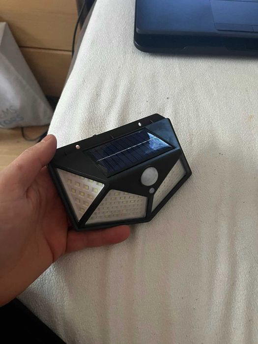 уличный фонарь 100leD с датчиком движения! 10 ват 600люмен