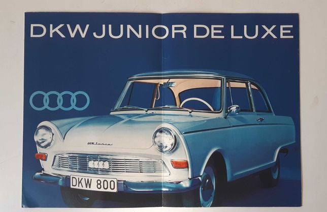 Brochura / Catálogo DKW Junior de Luxe, 1961.