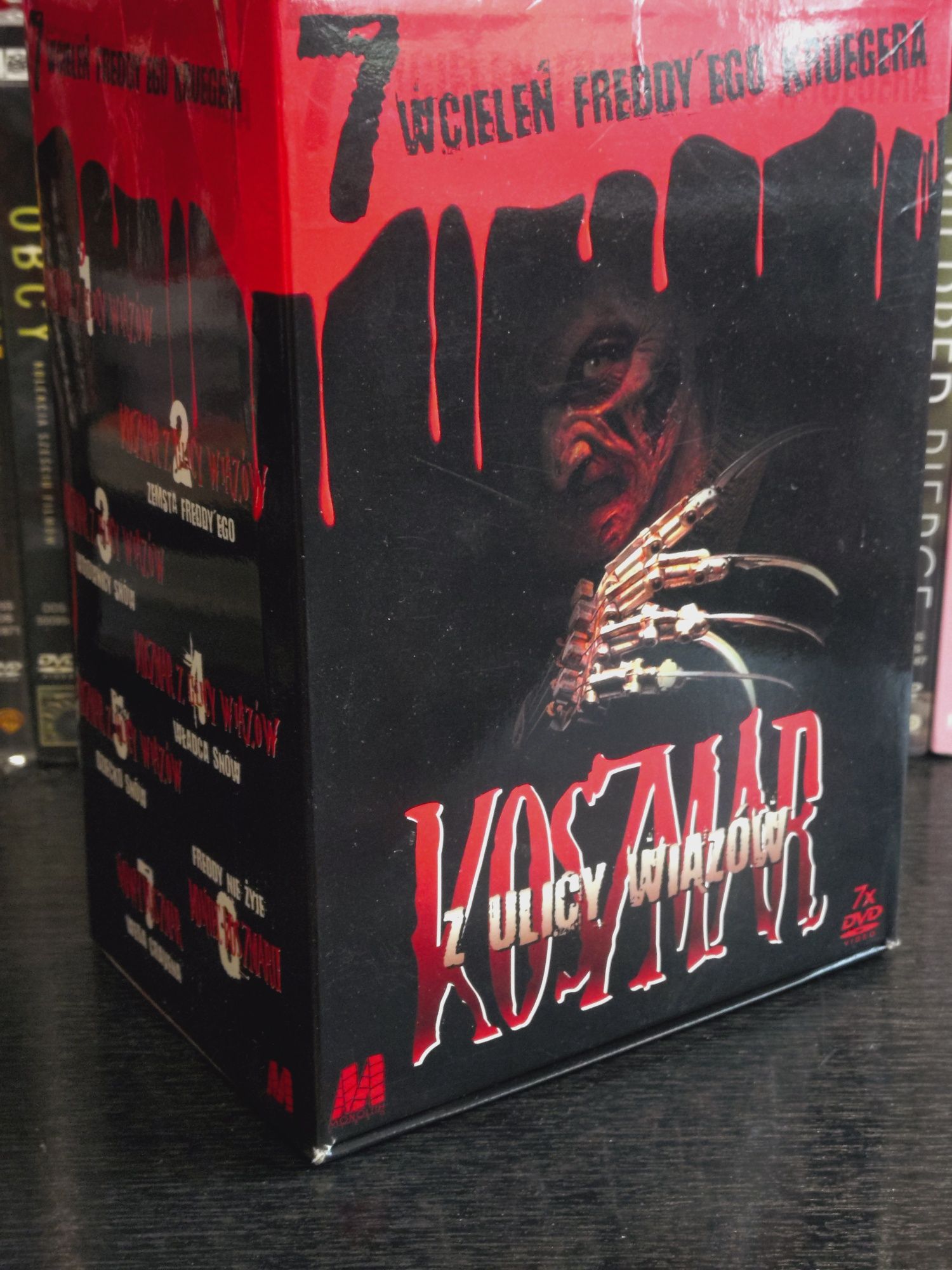 Koszmar z ulicy wiązów kolekcja 7 filmów DVD stan bardzo dobry,