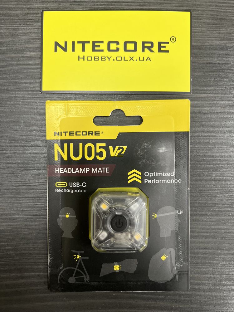 NITECORE NU05 v2 USB-C Ліхтар універсальний фонарик