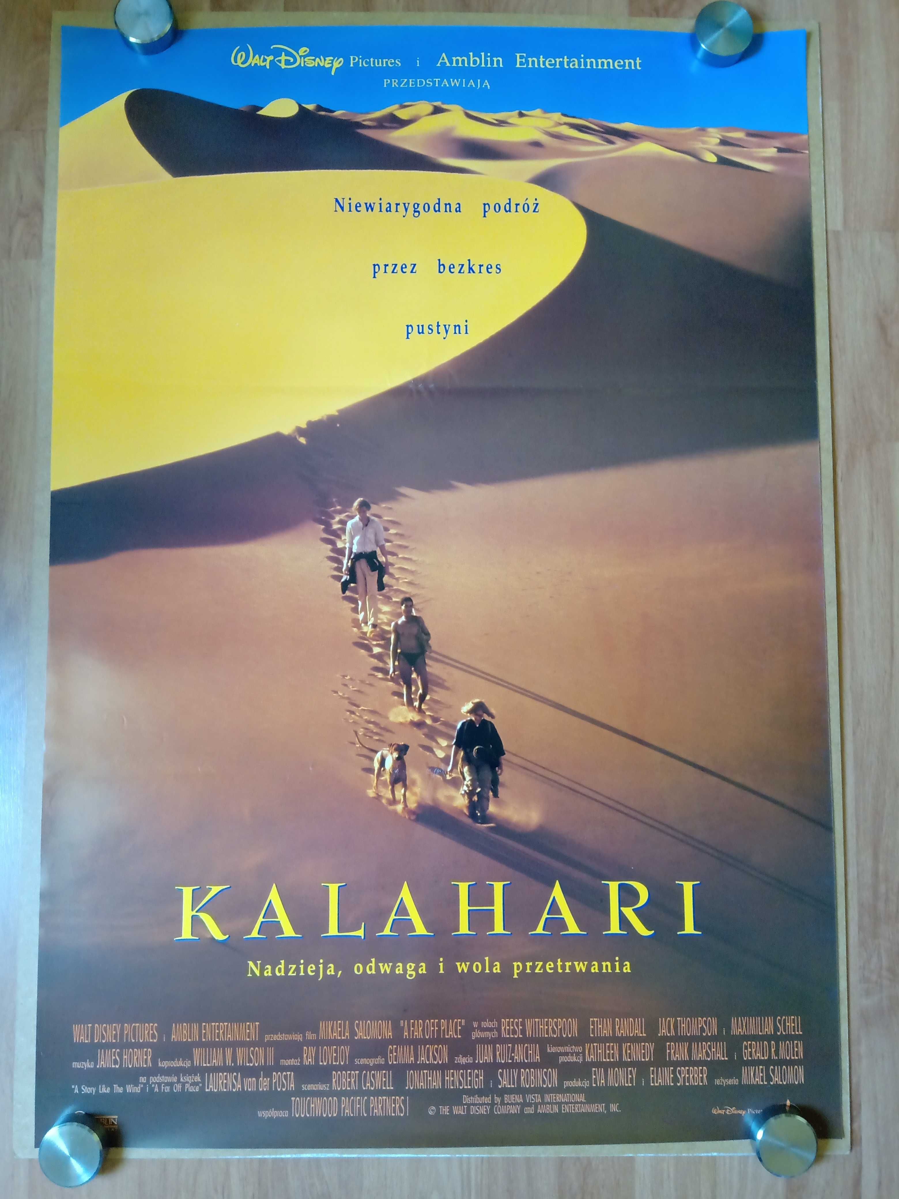 Plakaty filmowe KALAHARI (A FAR OFF PLACE) Oryginał z 1994 roku.