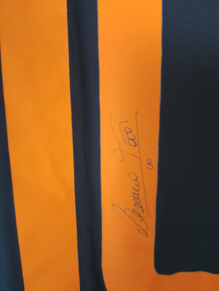 Koszulka meczowa (match worn) + autograf AS Roma Totii 2011/12