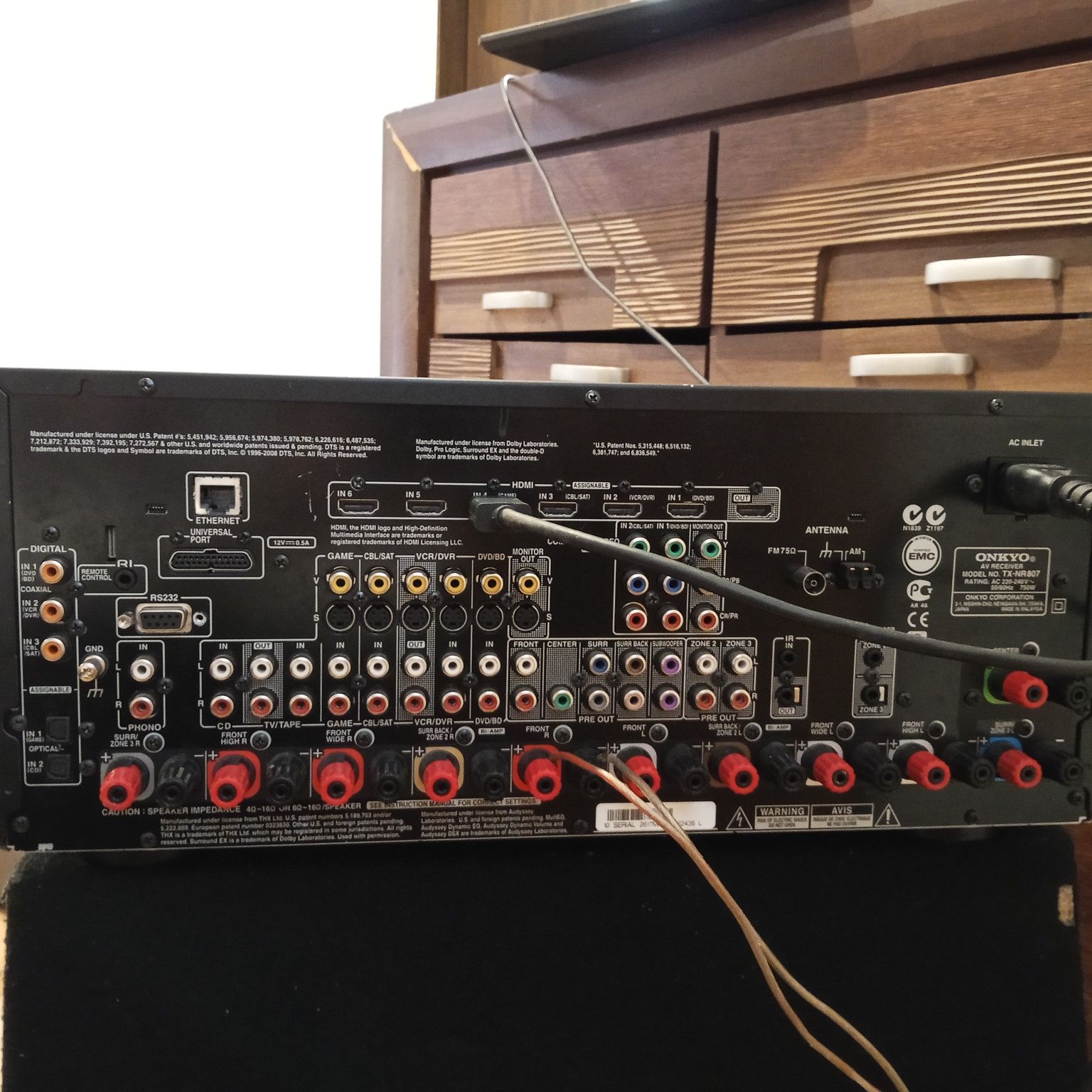 Wzmacniacz kino domowe Onkyo TX-NR807