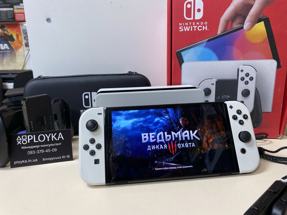 Магазин! Nintendo Switch OLED +гра в подарунок