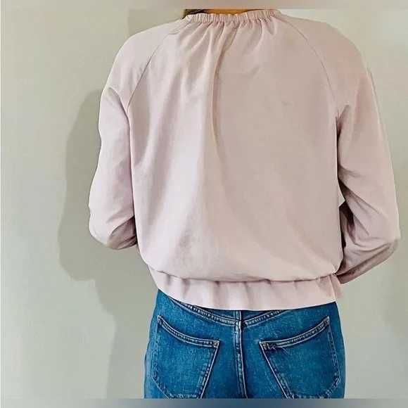 Zara kurtka bomber oversize w pastelowym lawendowym  kolorze M