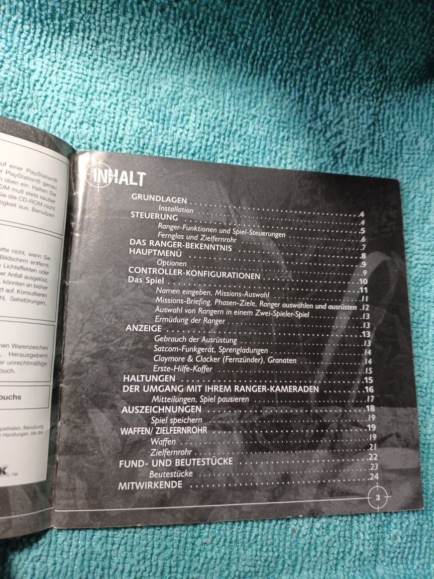 Ps1 Spec Ops covert Assault Psx psone Książeczka Manual