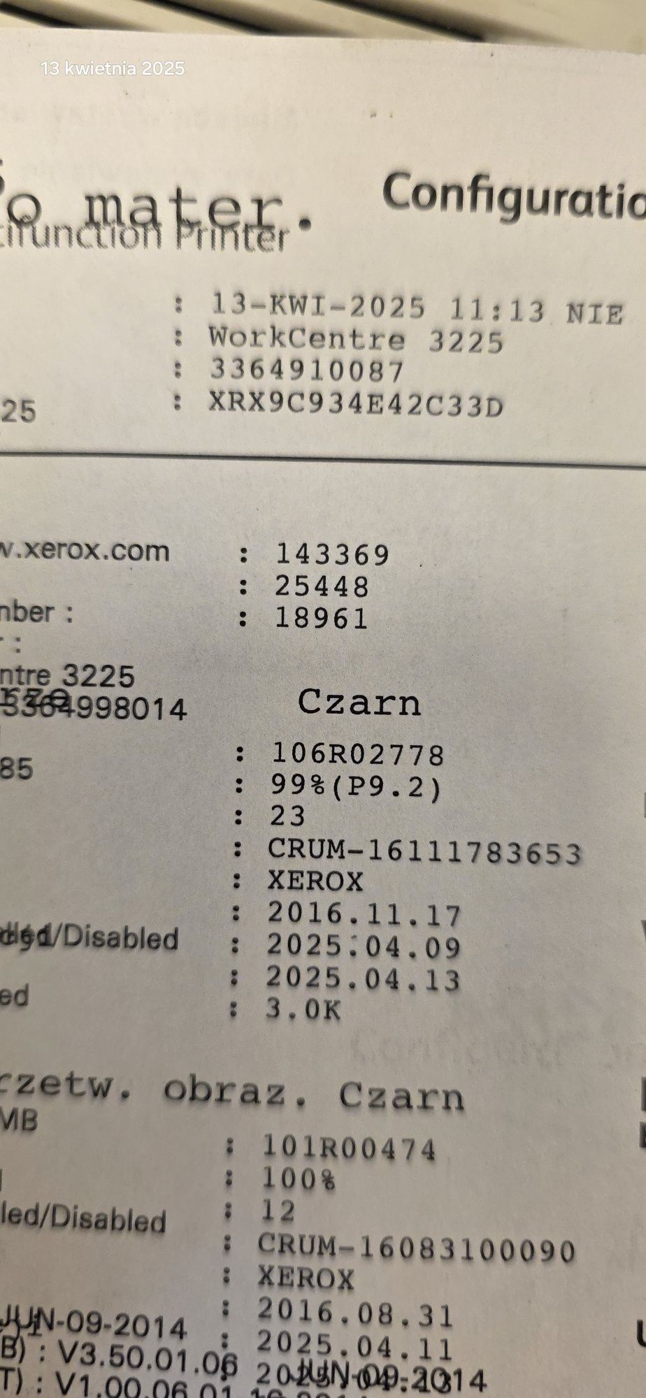 Xerox Workcentre 3325 wifi duplex adf