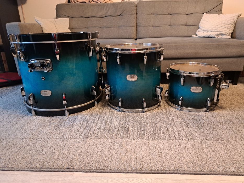Pearl Session Studio Blue Brust shell set 22,16,13