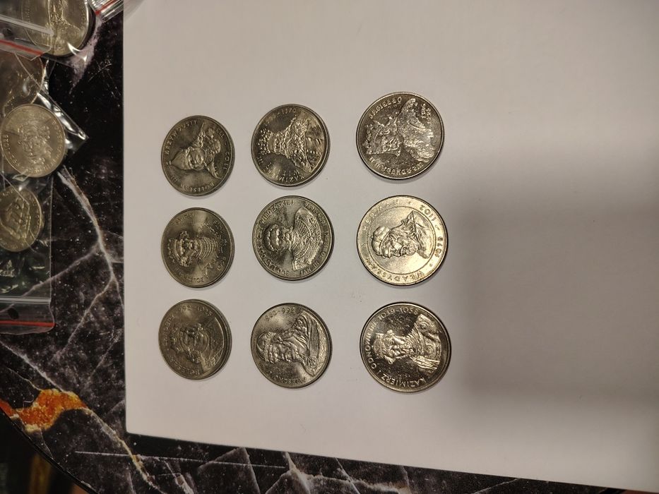 Zestaw 9 monet poczet królów Polskich z czasów PRL