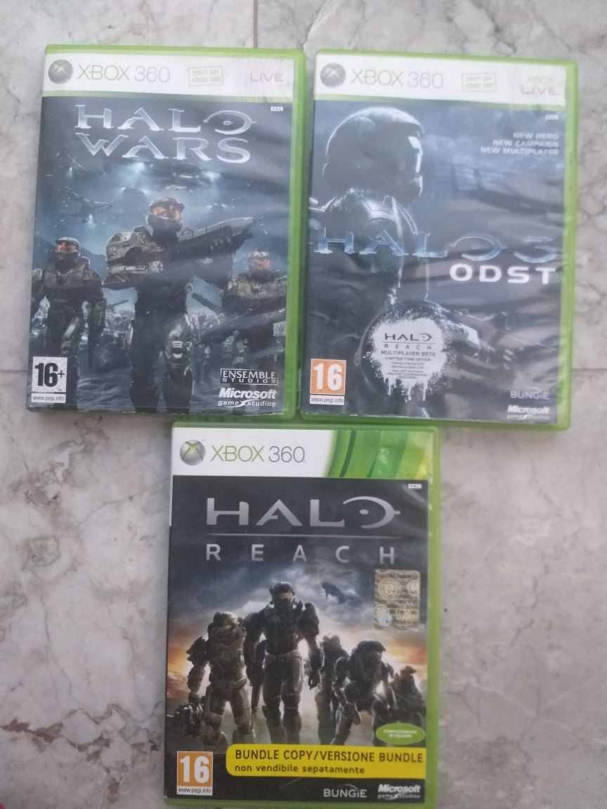 Gry Halo 3 odst halo wars HALO Reach Xbox 360 Zestaw 3 gier x360

stan