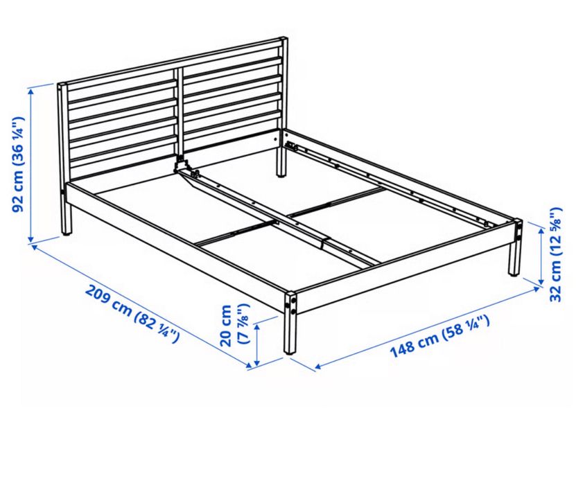 Cama de madeira Ikea 140x200 + oferta colchão oferta