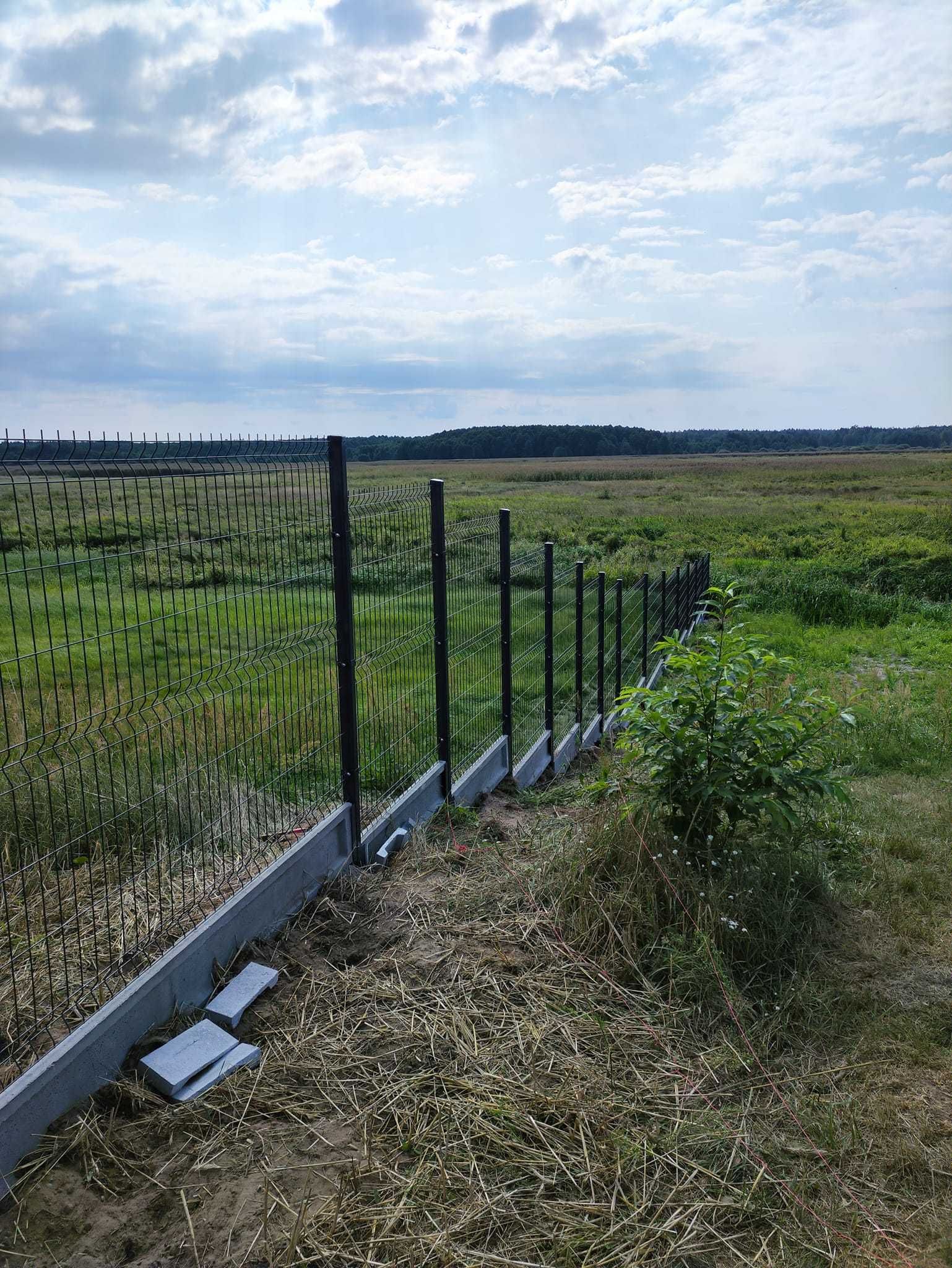 Ogrodzenie panelowe, panel 3d 123 cm, podmurówka, płot, bramy, furtki