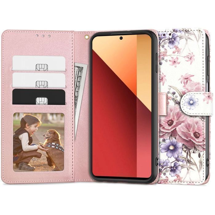 Tech-Protect Wallet Xiaomi Redmi Note 13 Pro 4G / Lte Blossom Flower