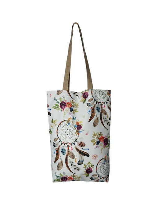 Torba zakupowa, plażowa, łapacze, kwiaty, wodoodporna, handmade