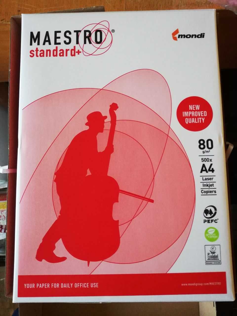 Папір офісний А4 (бумага офисная) Mondi MAESTRO standard+ 80 г/м2