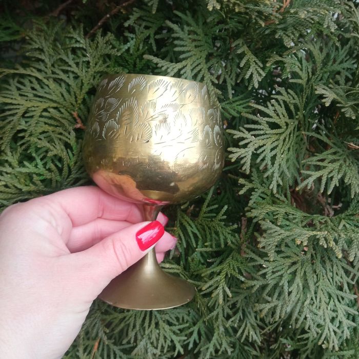 Фужер латунь винтажный