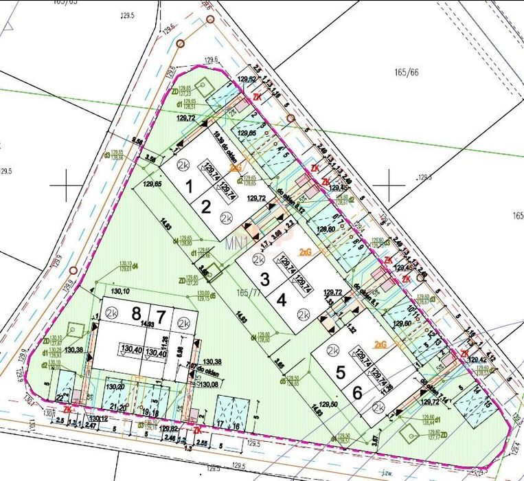 Kiełczów, 2433 m2, PnB, 16 lokali mieszkalnych, PUM 1039