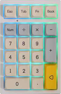 EPOMAKER TH21 przewodowa klawiatura numeryczna z podświetleniem RGB