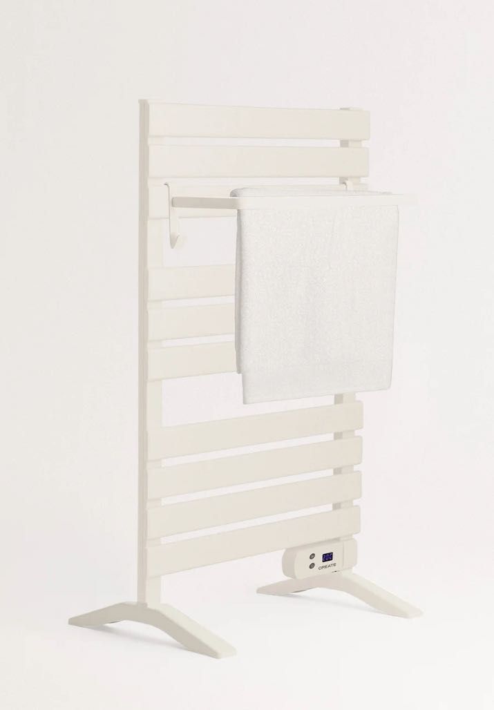NOVO Barra de toalha branco elétrica para piso ou parede 500W