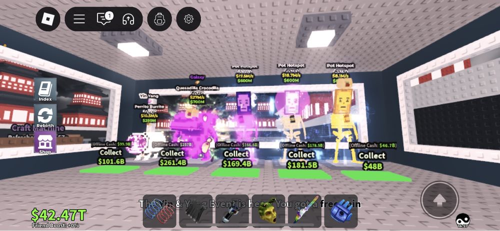Роблокс, укради браинро, roblox steal a brainhot