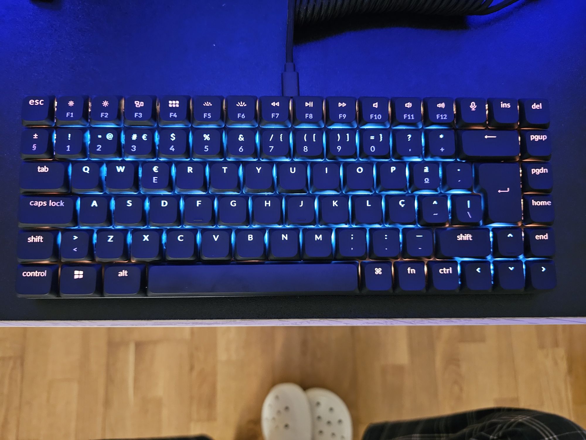 Keychron - ISO PT Low Profile Shine-Through ABS LSA Full Set Keycap Se