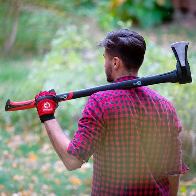 Колун для дров  2200 г INTERTOOL, антивібраційна ручка з фібергласу