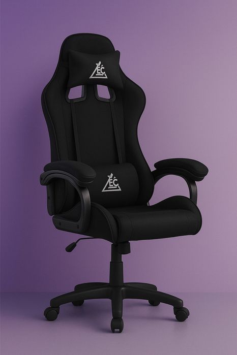 Акция Кресло компьютерное игровое офисное Razer Черное ТКАНЬ массаж