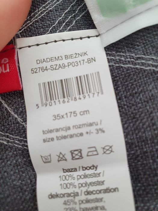 Piękny Bieżnik Glamour Krysztalki Home&You Boże Narodzenie Nowy