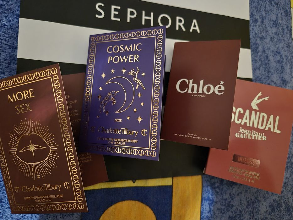 4 szt.! TILBURY More Sex Cosmic Power CHLOE Parfum JPG Scandal Intense