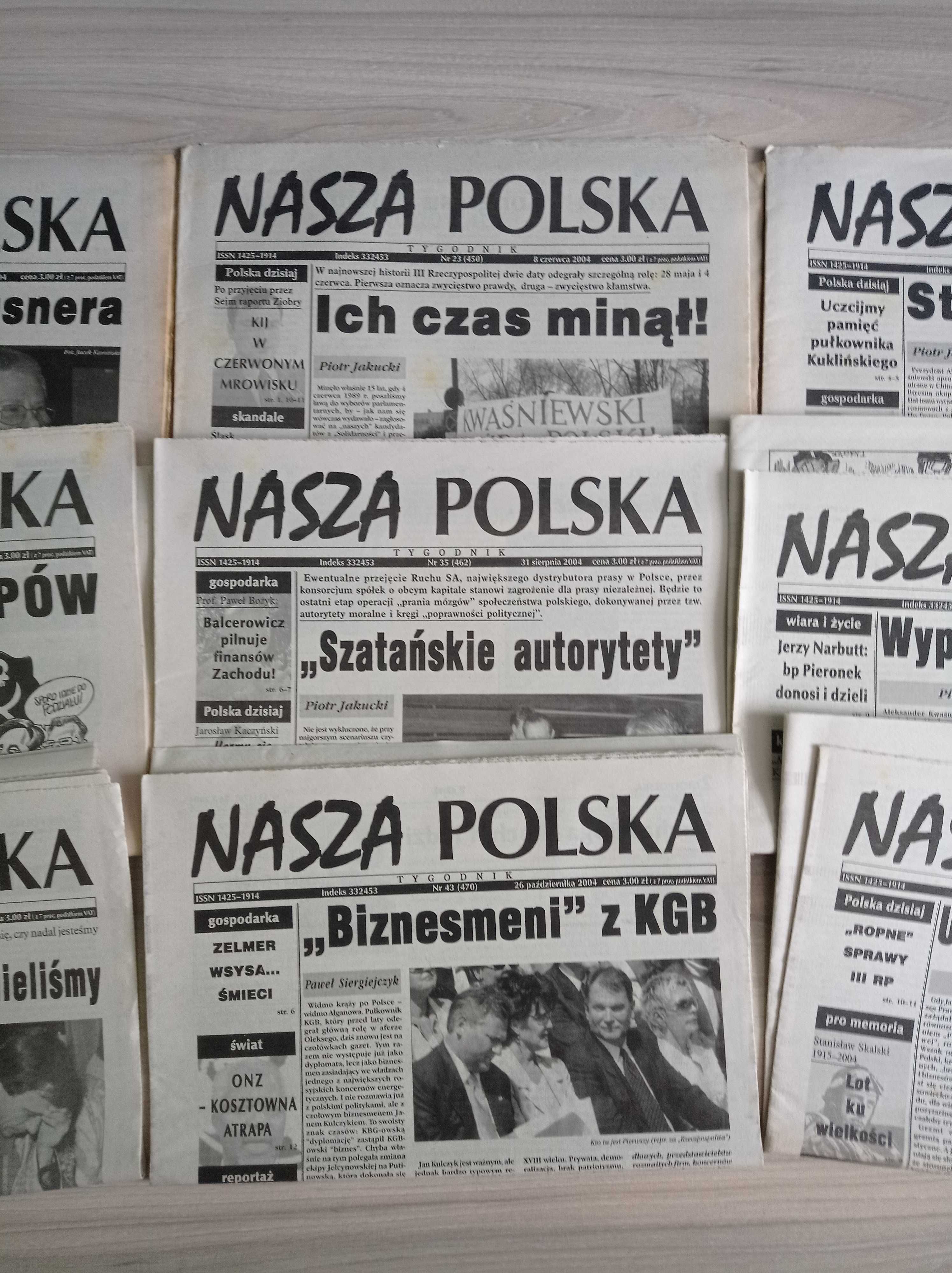 Nasza Polska 2004, zestaw gazet