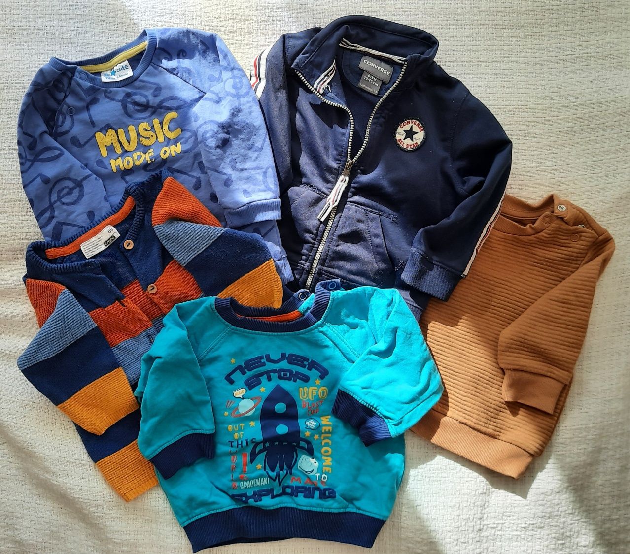 Bluza niemowlęca, sweterek, sweter, bluzy, r. 68, converse, primark