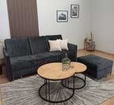 Wersalka KRIS Nowoczesna Pikowana Kanapa Glam Rozkładana Sofa+ GRATIS
