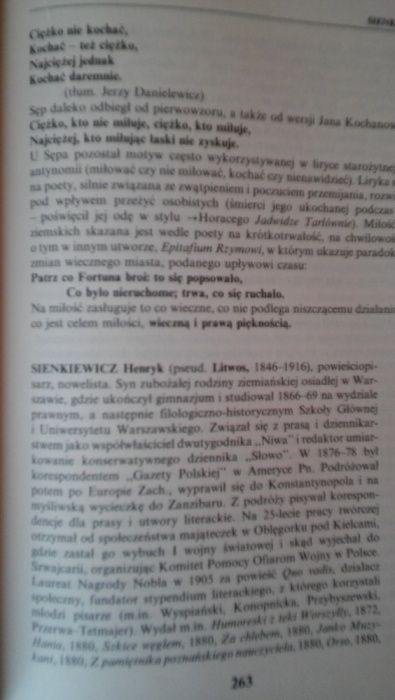 Słownik Pisarzy i Lektur dla szkół średnich. Tomasz Januszewski