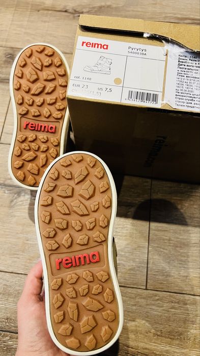 Reima 23 розмір зимови чоботи сапоги