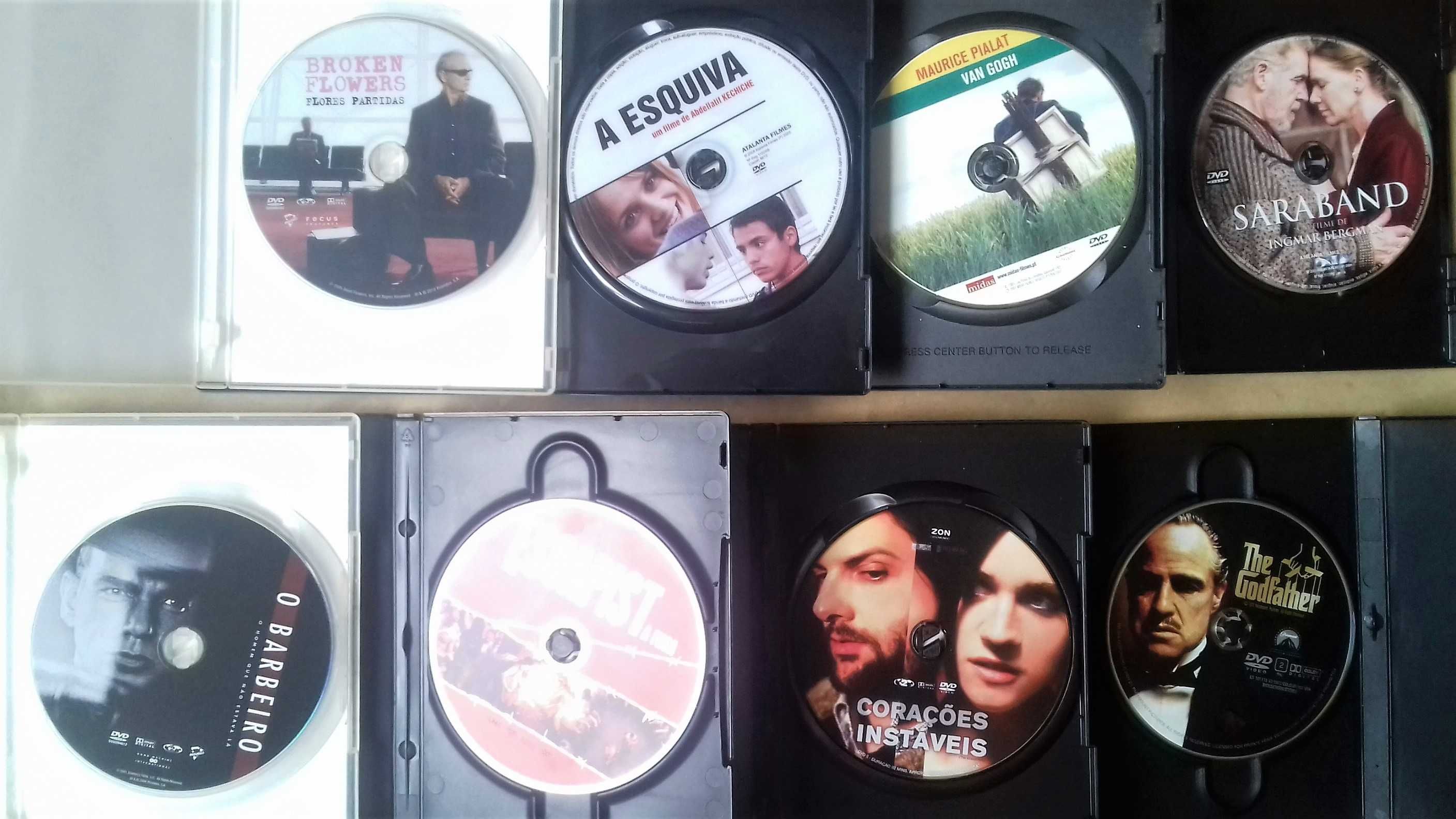 DVDs originais de excelentes filmes. em bom estado.