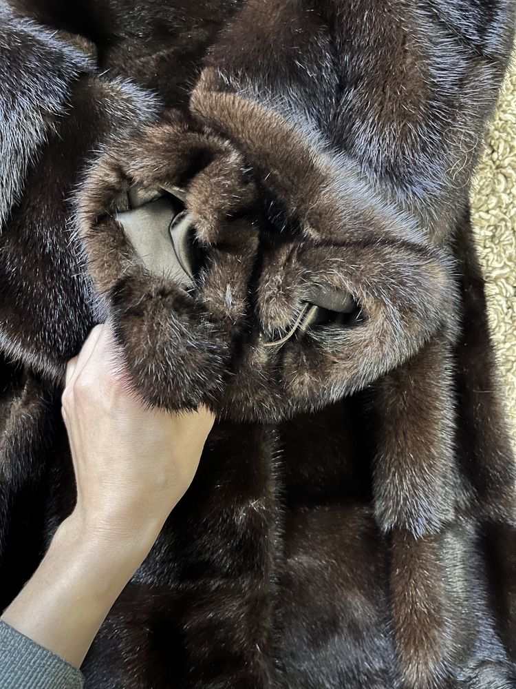 Норковая шуба Mimi furs 90 см хс-с